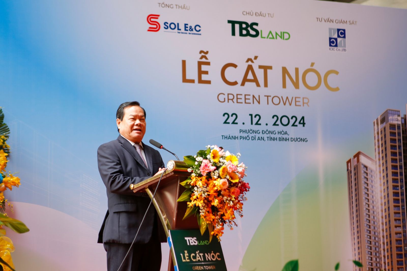 GREEN TOWER PROJECT TOWING-OFF CEREMONY, DI AN CITY, BINH DUONG PROVINCE